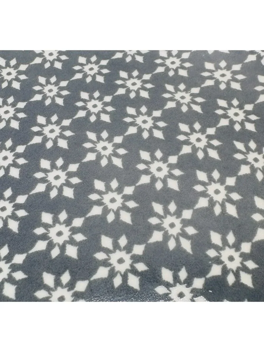 Mainstays Gray & White ABSTRACT FLORAL MIX MATCH Ceramic Lunch Salad Plate Set 3